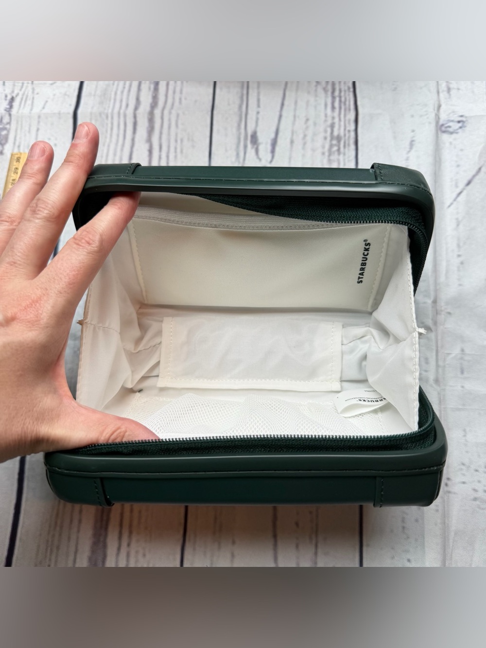 New Starbucks Korea 2021 SS 22nd Anniversary Hard Pouch Bag Case Limited Edition - Picture 12 of 13